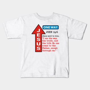 JESUS ONE WAY Kids T-Shirt